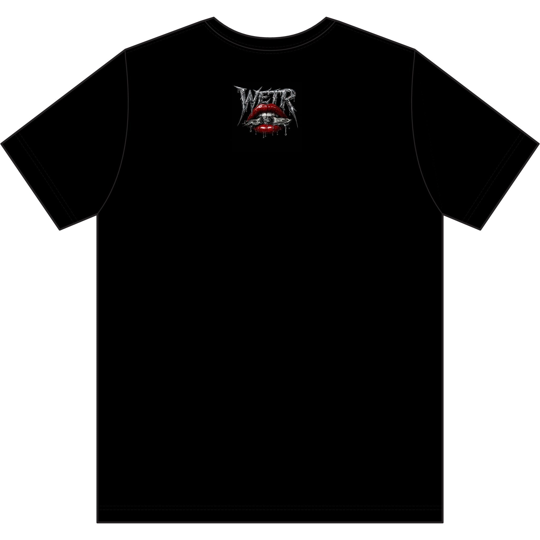 Gothic Tattooed Nun Tee — Dark Skull & Rose Graphic
